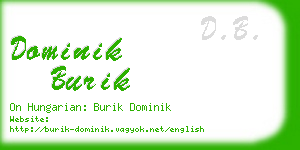 dominik burik business card